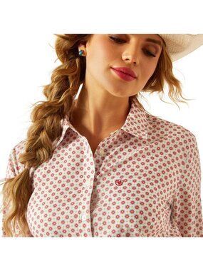 Ariat Women's XL Long Sleeve Kirby Geo Print Button Shirt Elio Geo 10060367